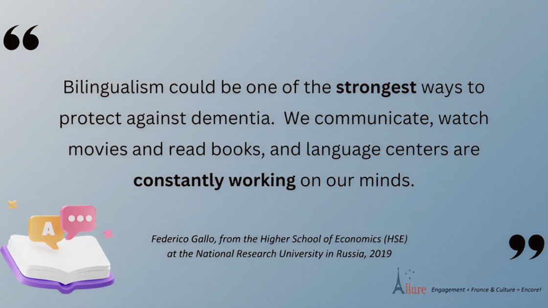 3MU-Bilingualism could be one of the strongest ways to protect against dementia. We communicate, watch movies and read books, and language centers are constantly working on our minds.